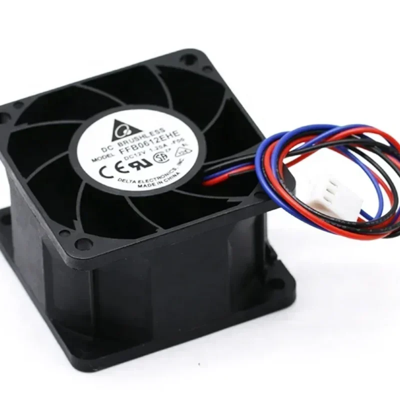 Delta FFB0612EHE-S90S 12V DC 1.2A 14.4W 6038 60x60x38mm 6cm Heat Dissipating Server High Volume Small Fan Delta FFB0612EHE-S90S 12V DC 1.2A 14.4W 6038 60x60x38mm 6cm Heat Dissipating Server High Volume Small Fan