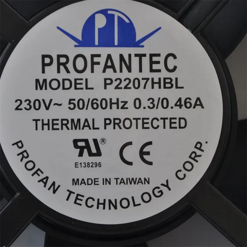 PROFANTEC P2207HBL 20572 205x205x72mm 220V AC 0.3A 63/95W 740CFM 3200RPM Axial Fan PROFANTEC P2207HBL 20572 205x205x72mm 220V AC 0.3A 63/95W 740CFM 3200RPM Axial Fan