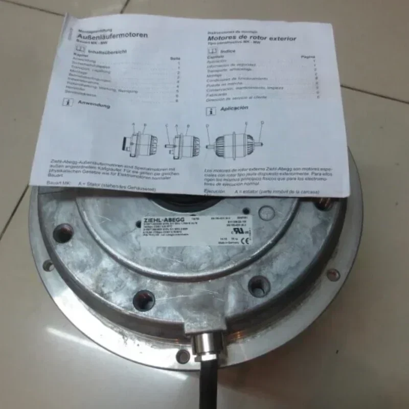 Ziehl-abegg MK165-4DK.24.U 123245 380V AC 3.5KW GA55 1670RPM Air Compressor Siemens Motor Fan Ziehl-abegg MK165-4DK.24.U 123245 380V AC 3.5KW GA55 1670RPM Air Compressor Siemens Motor Fan