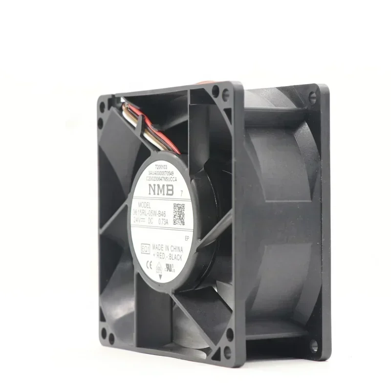 NMB 3AUA0000123670 3615RL-05W-B46 3615RL-05W-B46-EQ1 24V 0.73A 9.6W 5300rpm ACS880 Axial Fan with Plug NMB 3AUA0000123670 3615RL-05W-B46 3615RL-05W-B46-EQ1 24V 0.73A 9.6W 5300rpm ACS880 Axial Fan with Plug