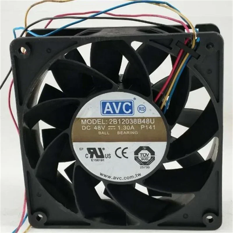 AVC 2B12038B48U 12038 120x120x38mm 12CM 48V DC 1.3A PWM Industrial Equipment Axial Fan AVC 2B12038B48U 12038 120x120x38mm 12CM 48V DC 1.3A PWM Industrial Equipment Axial Fan