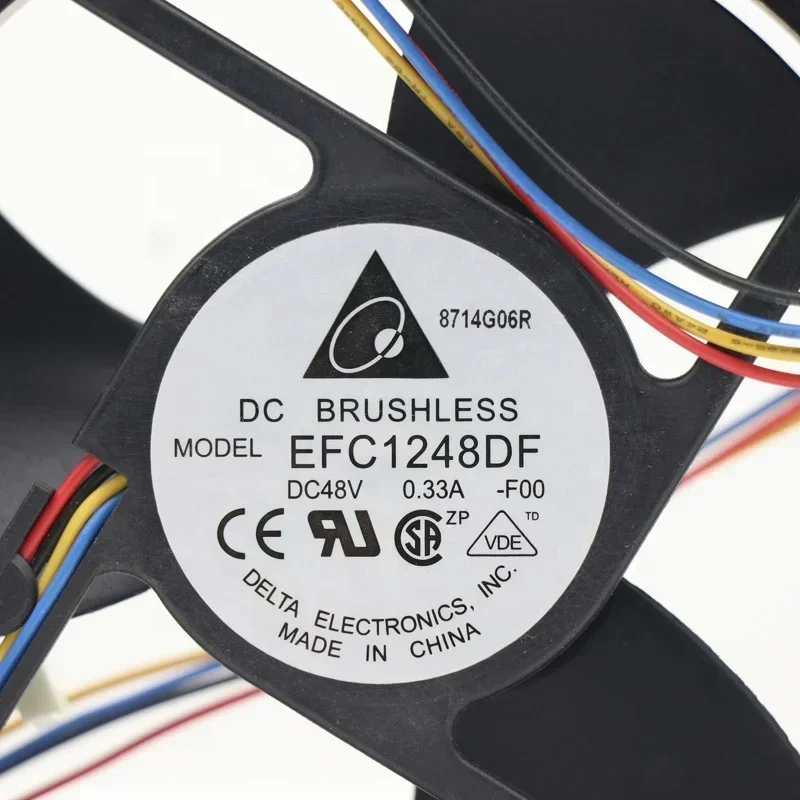 Delta EFC1248DF 120x120x32 mm 48V DC 0.33A 12cm 4-wire 4000RPM PWM Temperature Control Axial Fan Delta EFC1248DF 120x120x32 mm 48V DC 0.33A 12cm 4-wire 4000RPM PWM Temperature Control Axial Fan
