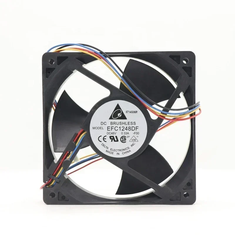 Delta EFC1248DF 120x120x32 mm 48V DC 0.33A 12cm 4-wire 4000RPM PWM Temperature Control Axial Fan Delta EFC1248DF 120x120x32 mm 48V DC 0.33A 12cm 4-wire 4000RPM PWM Temperature Control Axial Fan