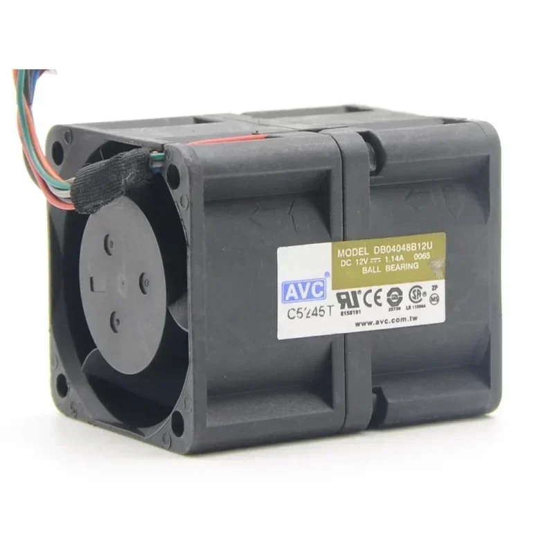 AVC DB04048B12U 40x40x48mm 12V DC 4048 4cm 1.14A 13.68W 6000RPM Server Mini Axial Fan AVC DB04048B12U 40x40x48mm 12V DC 4048 4cm 1.14A 13.68W 6000RPM Server Mini Axial Fan
