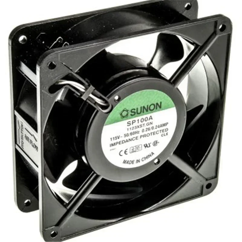 SUNON SP100A 1123xBT.GN 12cm 120x120x38mm AC 115V 20W 3150 RPM 165CFM CPU Laptop Fan SUNON SP100A 1123xBT.GN 12cm 120x120x38mm AC 115V 20W 3150 RPM 165CFM CPU Laptop Fan