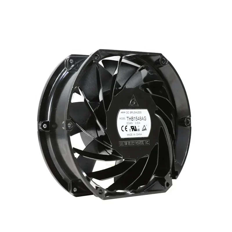 Delta THB1548AG 17cm 48V DC 3.60A 527.5CFM 172x150x51mm Car Booster Industrial Metal Axial Fan Delta THB1548AG 17cm 48V DC 3.60A 527.5CFM 172x150x51mm Car Booster Industrial Metal Axial Fan