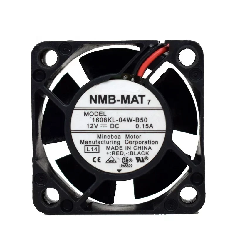 NMB 1608KL-04W-B50 12V DC 0.15A 4cm 40x40x20mm 4020 9.5CFM 8500RPM Micro Axial Fan