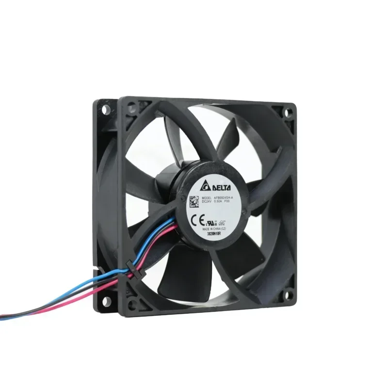 Delta 24V DC AFB0924SH 9225 92x92x25mm 9cm 0.4A 4800RPM 102CFM 9.60W Axial Fan Delta 24V DC AFB0924SH 9225 92x92x25mm 9cm 0.4A 4800RPM 102CFM 9.60W Axial Fan