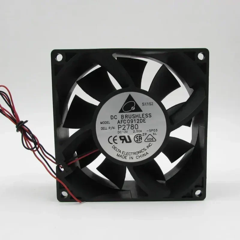 Delta AFC0912DE 90x90x38mm 12V DC 2.5A 30W 5500RPM Dual PWM 160.22CFM Powerful Axial Fan