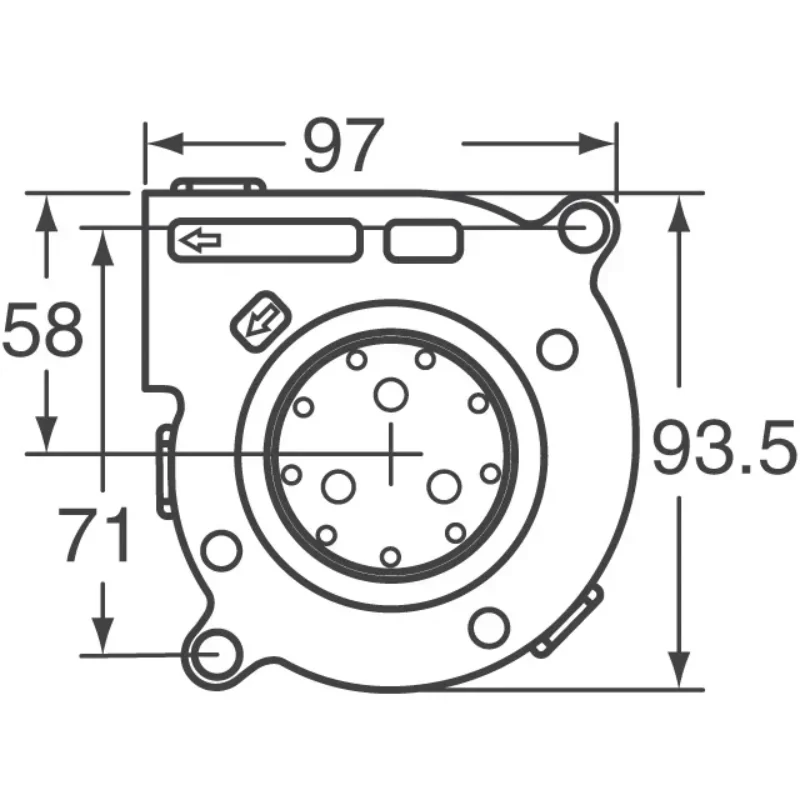 NMB BG0903-B054-000 24V DC 0.49A 90x97x33mm 2pin 28.6CFM 3700RPM Server Axial Fan NMB BG0903-B054-000 24V DC 0.49A 90x97x33mm 2pin 28.6CFM 3700RPM Server Axial Fan