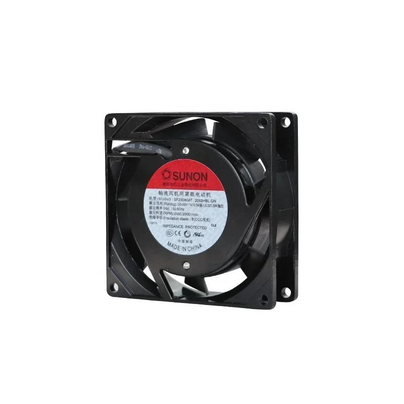 SUNON SF23080AT 2082HBL.GN SF23080A 2083HBL.GN 220V AC 14W 8025 70mA 18CFM 2500RPM Axial Fan SUNON SF23080AT 2082HBL.GN SF23080A 2083HBL.GN 220V AC 14W 8025 70mA 18CFM 2500RPM Axial Fan