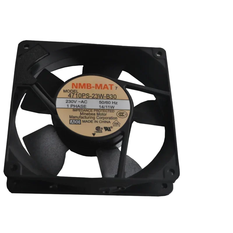 NMB 4710PS-23W-B30 220V AC 12cm 119x119x25mm Axial Fan 14/11W 0.08A 63.5CFM Metal Roof Customizable OEM NMB 4710PS-23W-B30 220V AC 12cm 119x119x25mm Axial Fan 14/11W 0.08A 63.5CFM Metal Roof Customizable OEM