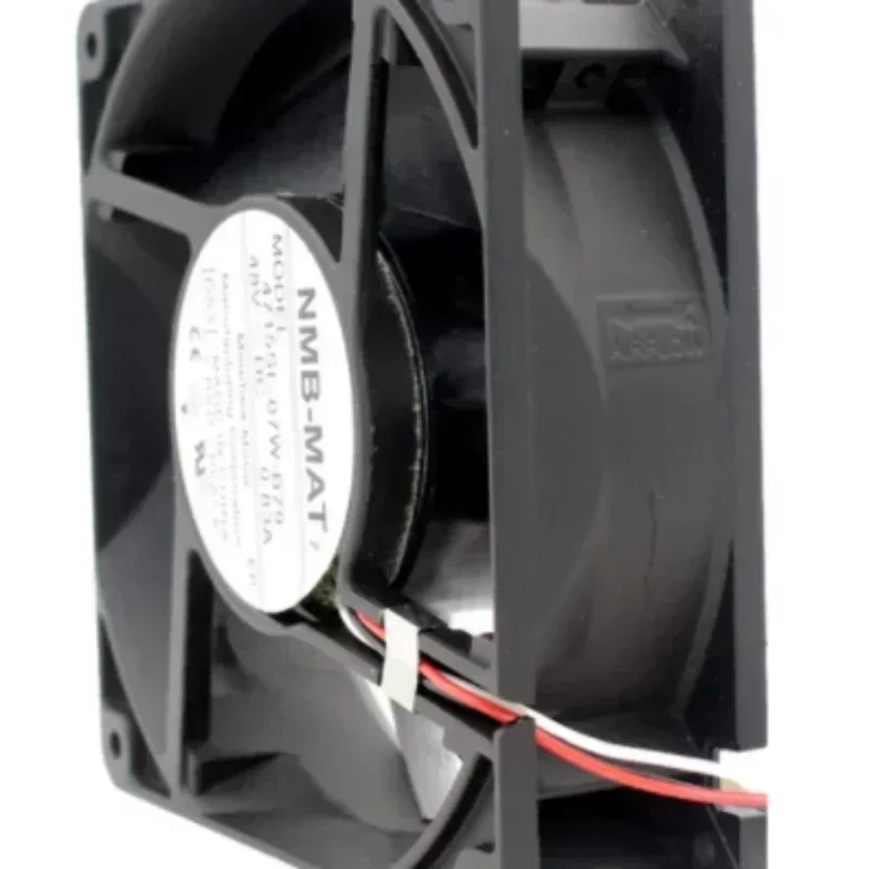 NMB 4715SL-07W-B79 48V DC 120x120x38mm 12038 12cm 39.84W 0.83A 201CFM 5100RPM Axial Fan NMB 4715SL-07W-B79 48V DC 120x120x38mm 12038 12cm 39.84W 0.83A 201CFM 5100RPM Axial Fan