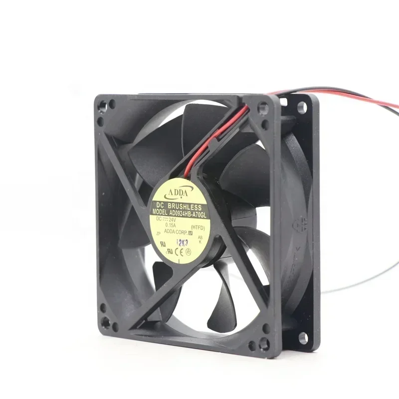 ADDA AD0924HB-A70GL AD0924HB-A71GL 92x92x25mm 9225 9cm 24V DC 52.5CFM 2900RPM Axial Fan ADDA AD0924HB-A70GL AD0924HB-A71GL 92x92x25mm 9225 9cm 24V DC 52.5CFM 2900RPM Axial Fan