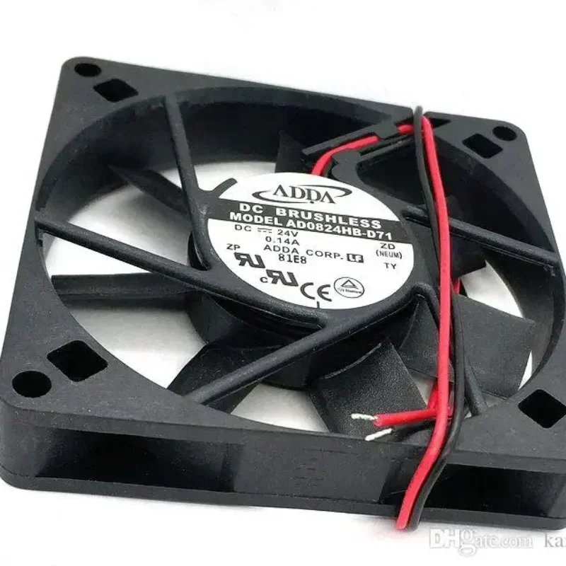 ADDA AD0812HB-A73GL 12V DC 0.25A 80x80x25MM 8025 8cm 3W 3010RPM 38.6CFM Silent Case Projector Axial Fan ADDA AD0812HB-A73GL 12V DC 0.25A 80x80x25MM 8025 8cm 3W 3010RPM 38.6CFM Silent Case Projector Axial Fan