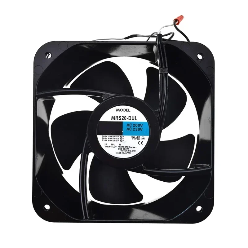 ORIx MRS20-DUL 200x200x90mm 0.4A 230V AC 75W 95W 2850RPM 466CFM Single-Phase Axial Fan