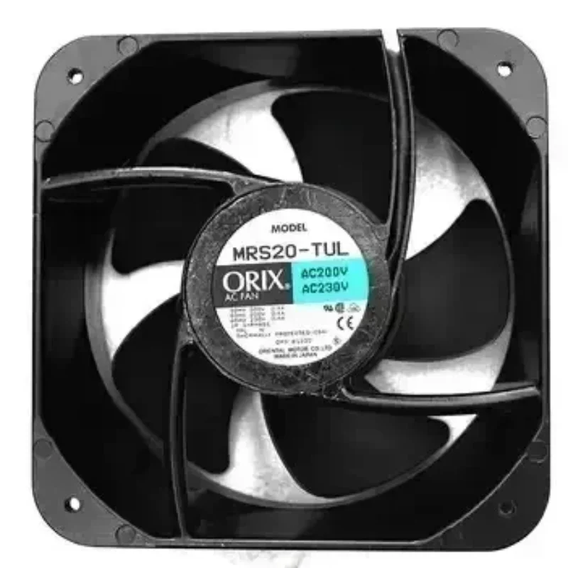 ORIx MRS20-TUL 200/230V AC 3350RPM 471CFM 200x200x90mm 20cm 20090 75/95W Mechanical Axial Fan Single-Phase