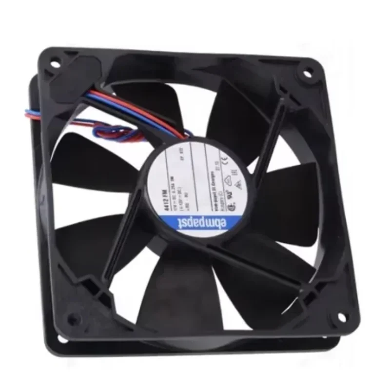 ebmpapst 4412FM 120x120x25mm 12025 12cm 12V DC 0.267A 3.2W 140m3/h 2400rpm High Equipment Servo Axial Fan ebmpapst 4412FM 120x120x25mm 12025 12cm 12V DC 0.267A 3.2W 140m3/h 2400rpm High Equipment Servo Axial Fan