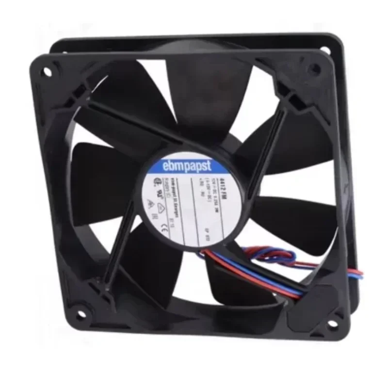ebmpapst 4412FM 120x120x25mm 12025 12cm 12V DC 0.267A 3.2W 140m3/h 2400rpm High Equipment Servo Axial Fan ebmpapst 4412FM 120x120x25mm 12025 12cm 12V DC 0.267A 3.2W 140m3/h 2400rpm High Equipment Servo Axial Fan