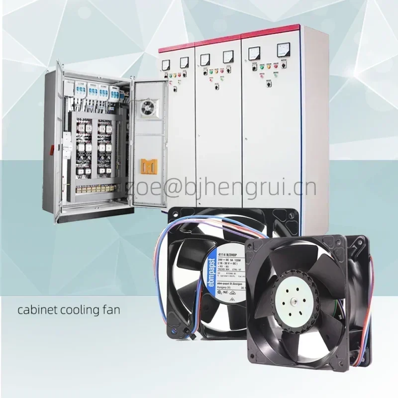 Ebmpapst 4114N/2H8P 12cm 12038 119x119x38mm 24 V DC air Flow 570m3/ h 11000rpm Axial Fan 4114N-2H7P Ebmpapst 4114N/2H8P 12cm 12038 119x119x38mm 24 V DC air Flow 570m3/ h 11000rpm Axial Fan 4114N-2H7P