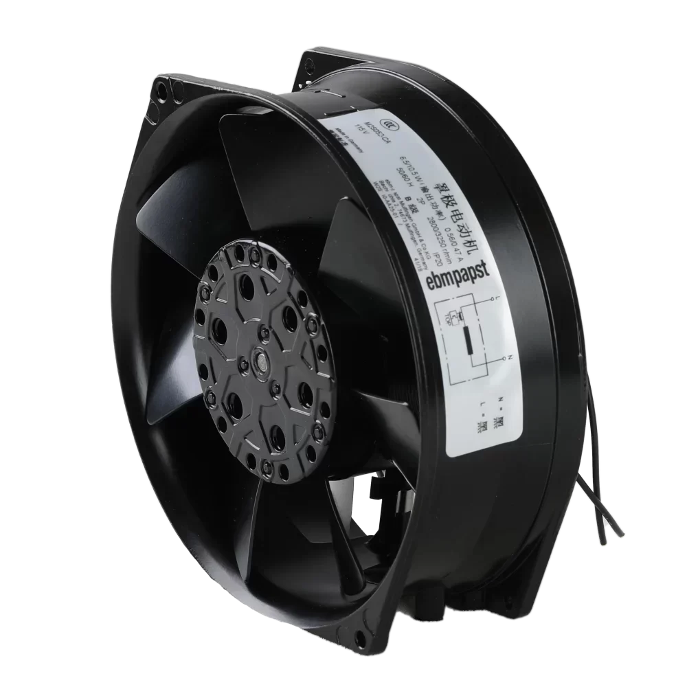 ebmpapst W2S130-AA25-01 AC Axial Compact Stainless Steel Fan with 115V Electric Power Source ebmpapst W2S130-AA25-01 AC Axial Compact Stainless Steel Fan with 115V Electric Power Source