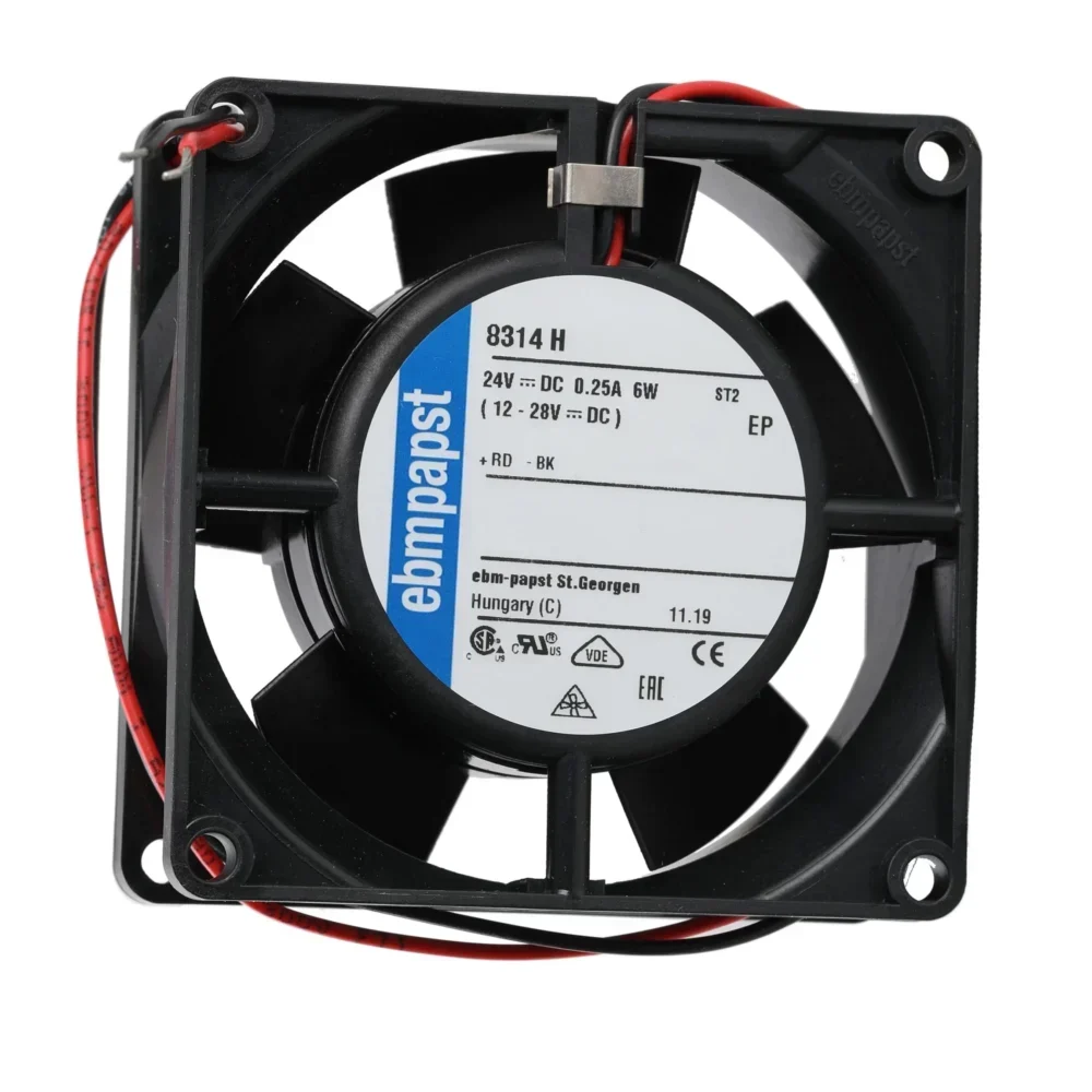 8314H ebmpapst Fan DC Axial Compact Fan ebmpapst TYPE:8314H 24V 80 x 80 x 32 mm