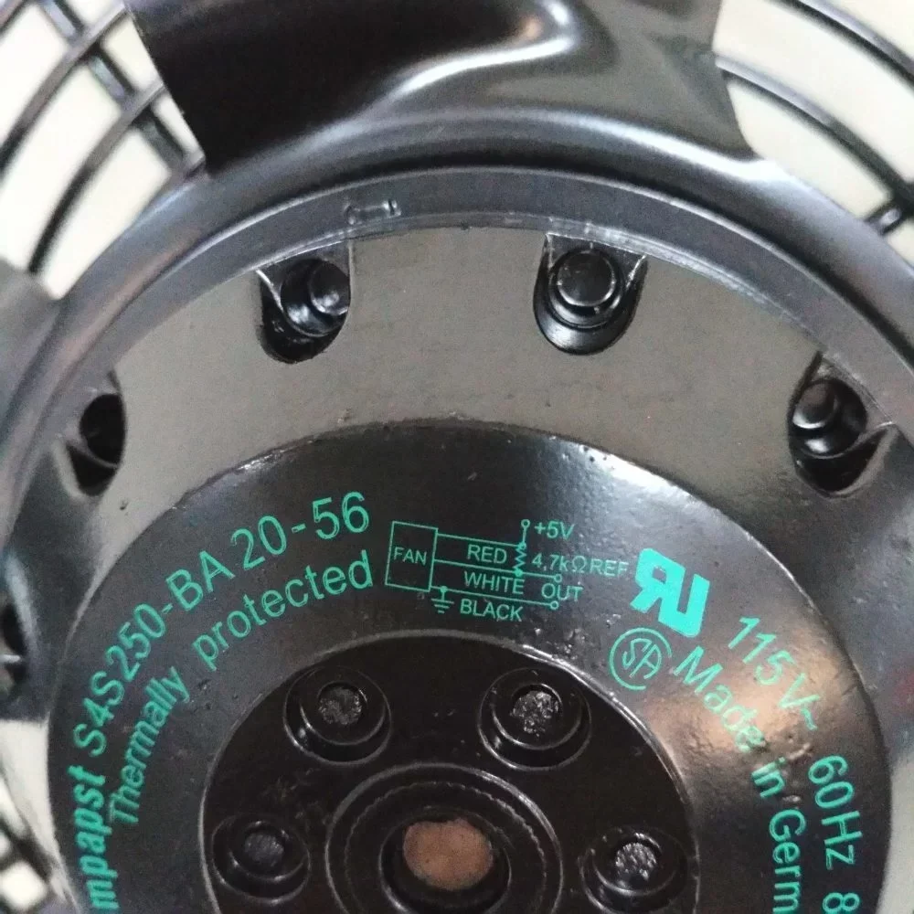 S4S250-BA20-56 Eb Mpapst Fan Centrifugal Fan ebmpapst TYPE:S4S250-BA20-56 115V S4S250-BA20-56 Eb Mpapst Fan Centrifugal Fan ebmpapst TYPE:S4S250-BA20-56 115V