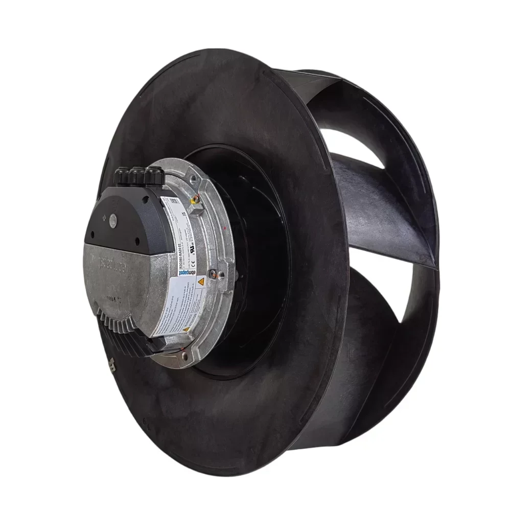 ebmpapst K3G560-RA24-03 EC Centrifugal Fan 400V 5.4A 3500W 1750RPM 9905m³/h Plastic Fan High Efficient Energy Fan IP55 ebmpapst K3G560-RA24-03 EC Centrifugal Fan 400V 5.4A 3500W 1750RPM 9905m³/h Plastic Fan High Efficient Energy Fan IP55