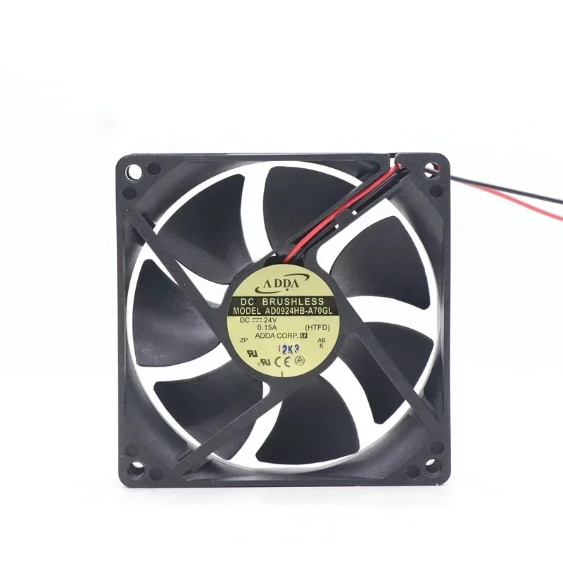 ADDA AD0924HB-A70GL AD0924HB-A71GL 92x92x25mm 9225 9cm 24V DC 52.5CFM 2900RPM Axial Fan
