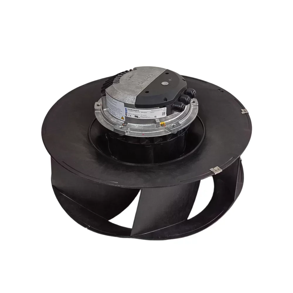 ebmpapst K3G560-RA24-03 EC Centrifugal Fan 400V 5.4A 3500W 1750RPM 9905m³/h Plastic Fan High Efficient Energy Fan IP55 ebmpapst K3G560-RA24-03 EC Centrifugal Fan 400V 5.4A 3500W 1750RPM 9905m³/h Plastic Fan High Efficient Energy Fan IP55