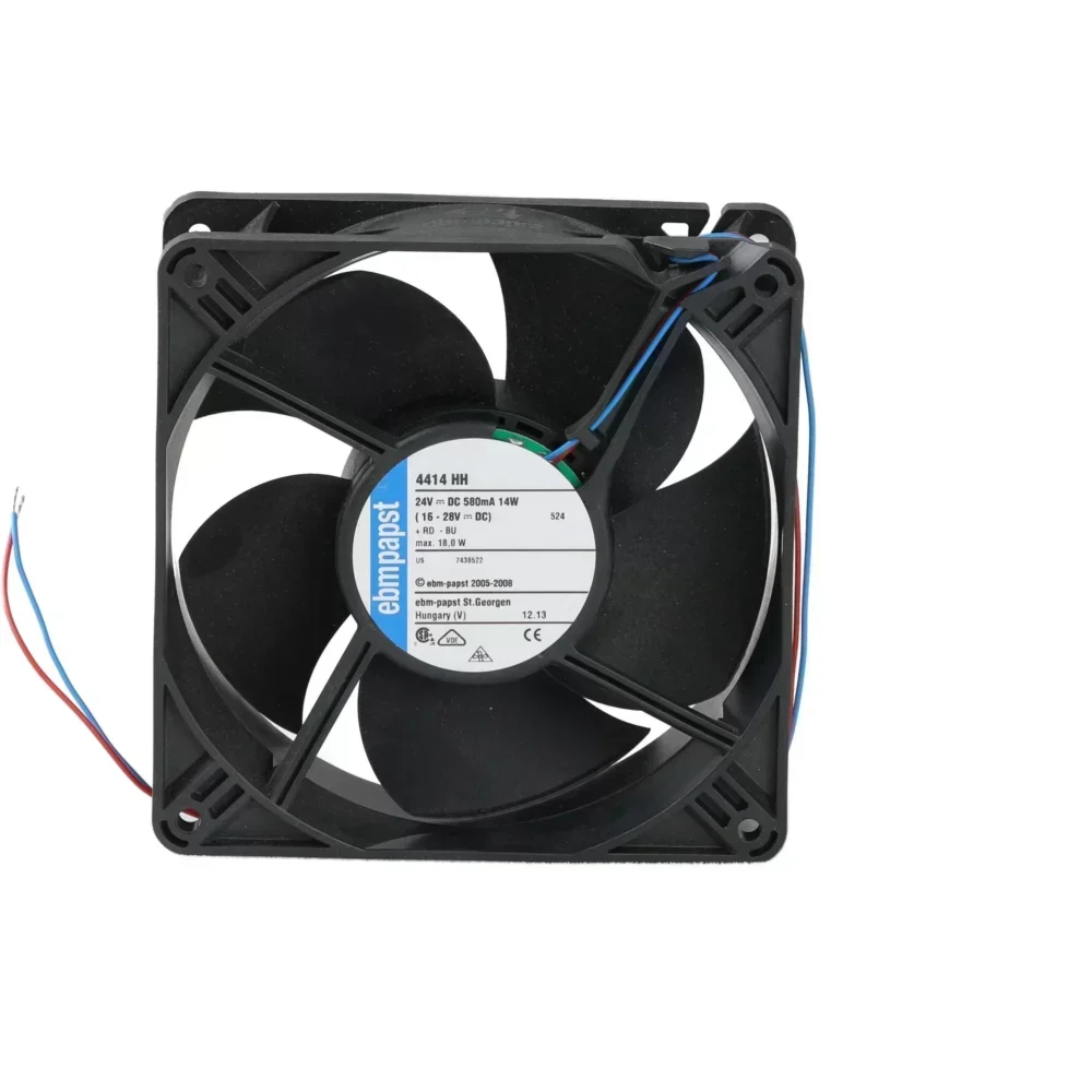 ebmpapst 4414HH Free Standing 24V Axial Compact DC Fan 119 x 119 x 38 mm AC Electric Type Plastic Blade