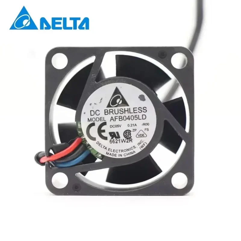 Delta AFB0405LD AFB0405LD-R00 5V DC 0.21A 1.05W 5500rpm 4cm Double Micro Silent USB Axial Fan
