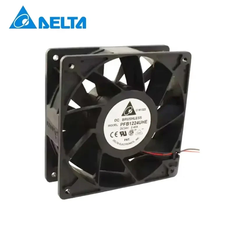 Delta PFR1224UHE 24V DC 1.75A 42W 12038 120x120x38mm 12cm 2-Wires Double Server Axial Fan