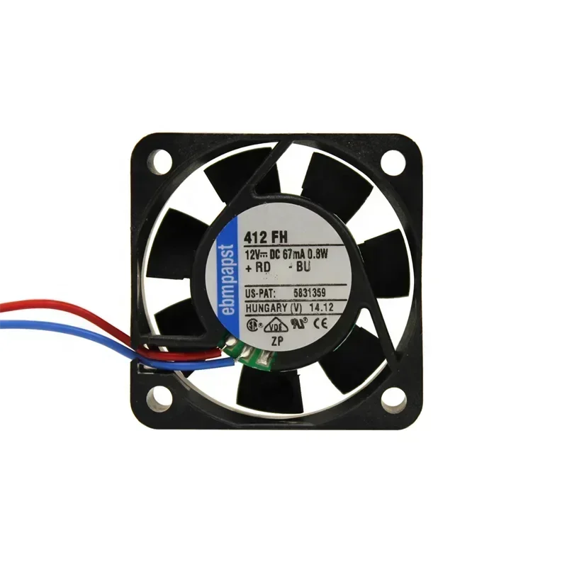 ebmpapst 412FH 40x40x10mm 4010 4cm 12V DC 5.3CFM 0.8W 26dBA 6000RPM Power Module Mini Axial Fan