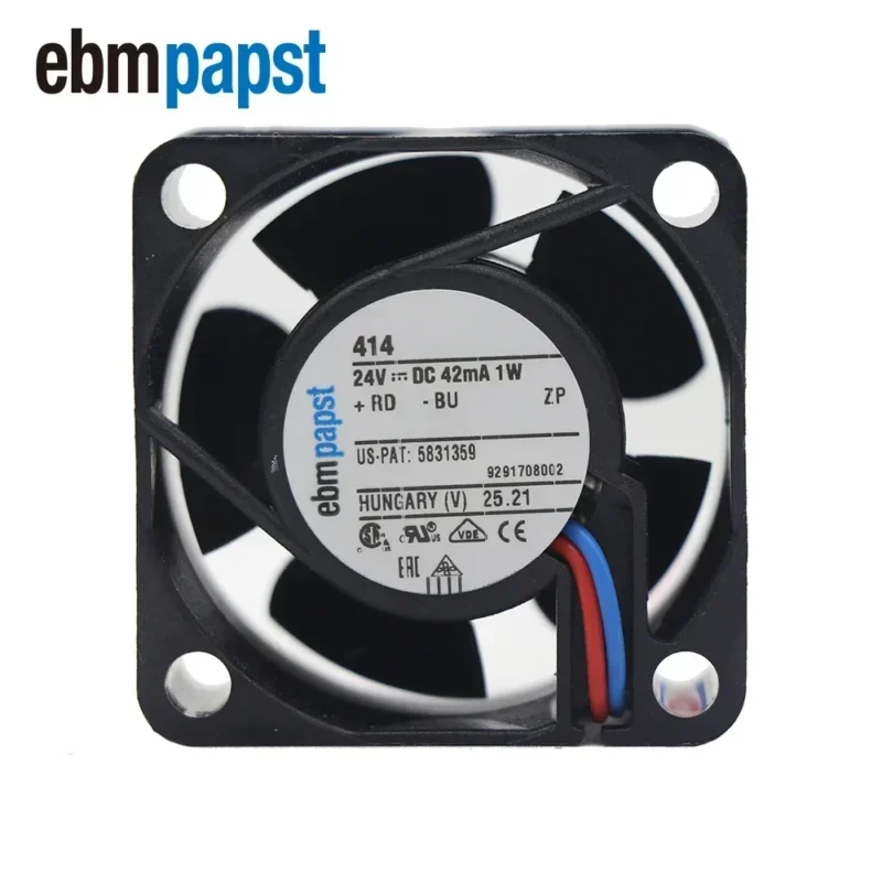 ebmpapst 414 4020 40 x 40 x 20mm 24V DC 1W 42mA 10m3/h 6000rpm Sleeve Bearings Mini Micro Axial Fan