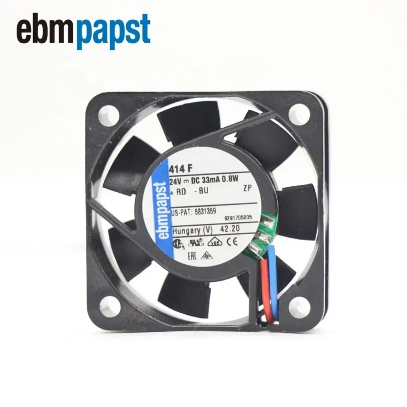 ebmpapst 414F 24V DC 0.8W 4CM 40x40x10mm 4010 33mA Small High End Instrument Axial Fan