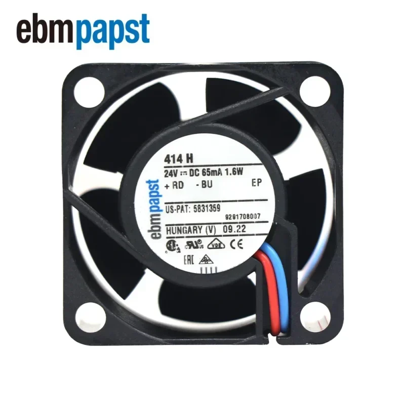 ebmpapst 414H 24V DC 1.6W 40x40x20mm 4cm 8100RPM 7.9CFM Axial Fan