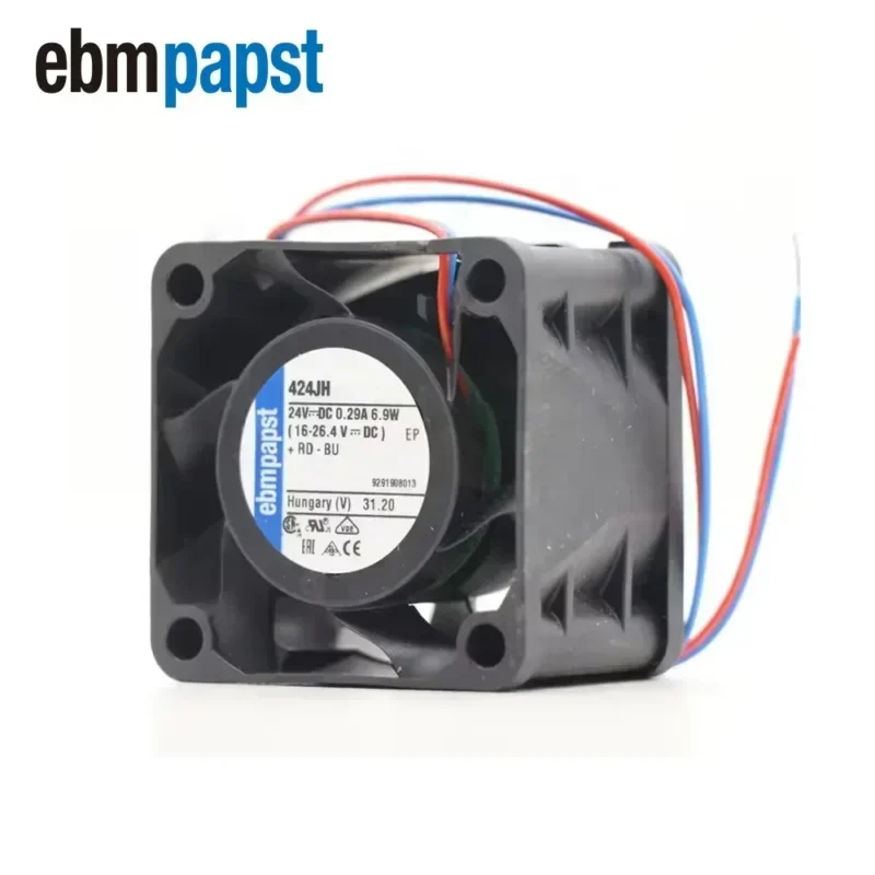ebmpapst 424JH 4028 40x40x 28mm 24V DC 6.9W 38m3/h 17250rpm Battery Module Mini Axial Fan