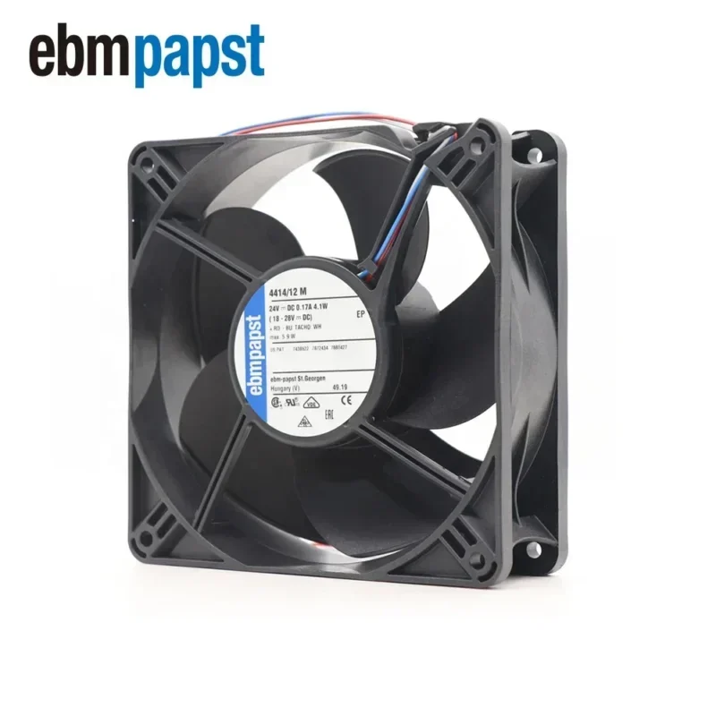 ebmpapst 4414/12M 12038 120x120x38mm 12cm DC 24V 4.1W Axial Fan 4414/2HHP 4414/2N-522