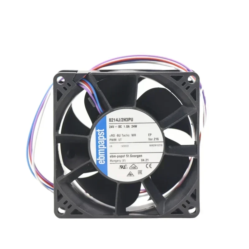 ebmpapst 8214J 8214J/2H3PU 24V 25W 8214J/2H4 DC 12000RPM 112CFM Power Module Axial Fan 8214JH3 8214J-2H3PU 8214J-2H4 ebmpapst 8214J 8214J/2H3PU 24V 25W 8214J/2H4 DC 12000RPM 112CFM Power Module Axial Fan 8214JH3 8214J-2H3PU 8214J-2H4
