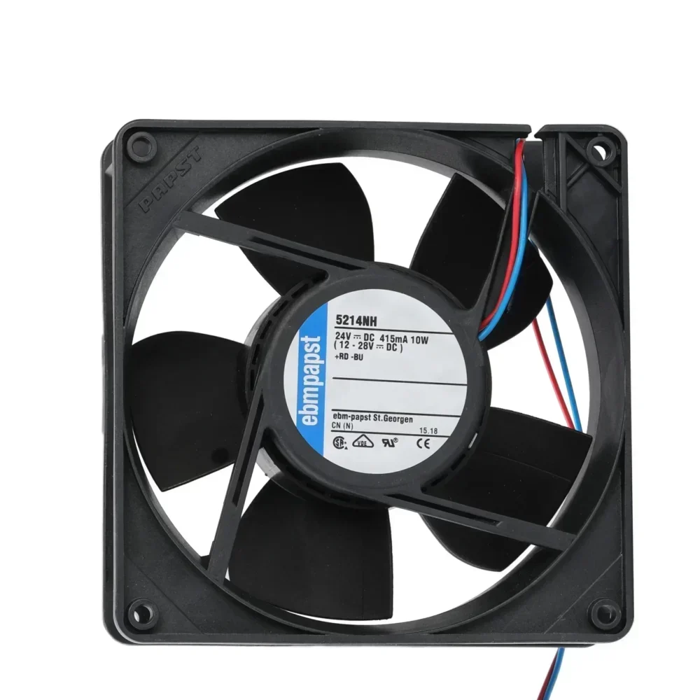 ebmpapst Compact DC Axial Fan 5214NH 12V 127x127x38mm Electric with Plastic Blades