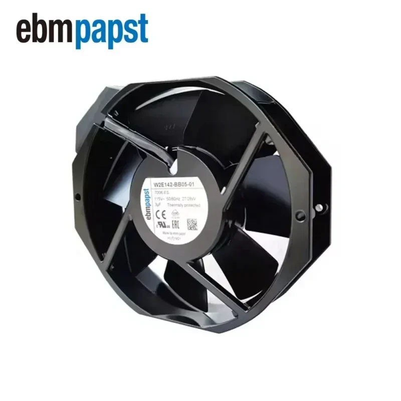 ebmpapst W2E142-BB05-01 115V AC 27W 0.24A 2800RPM Tube Metal ABB Axial Fan