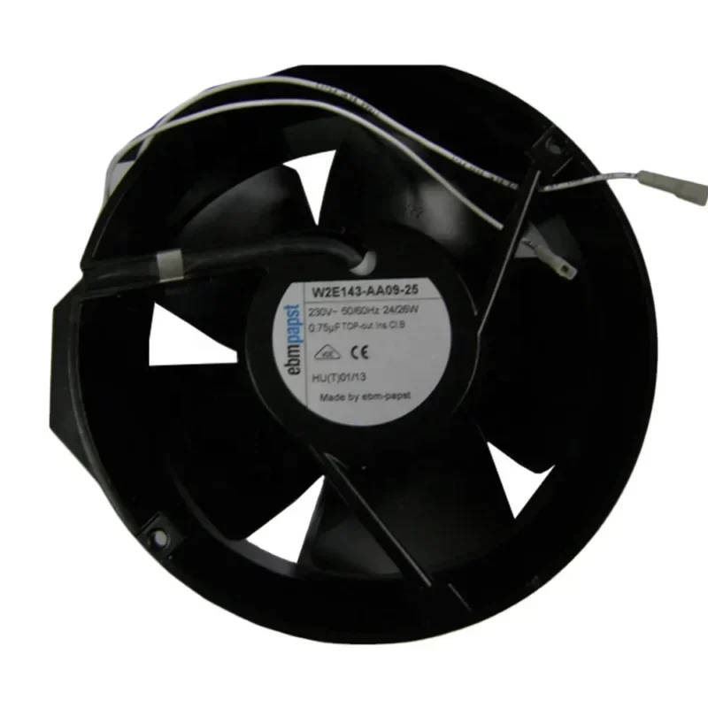 Ebmpapst W2E143-AA09-25 230V AC 24W 0.11A 258.9CFM Emerson Drives Axial Fan W2E143-AA09-93