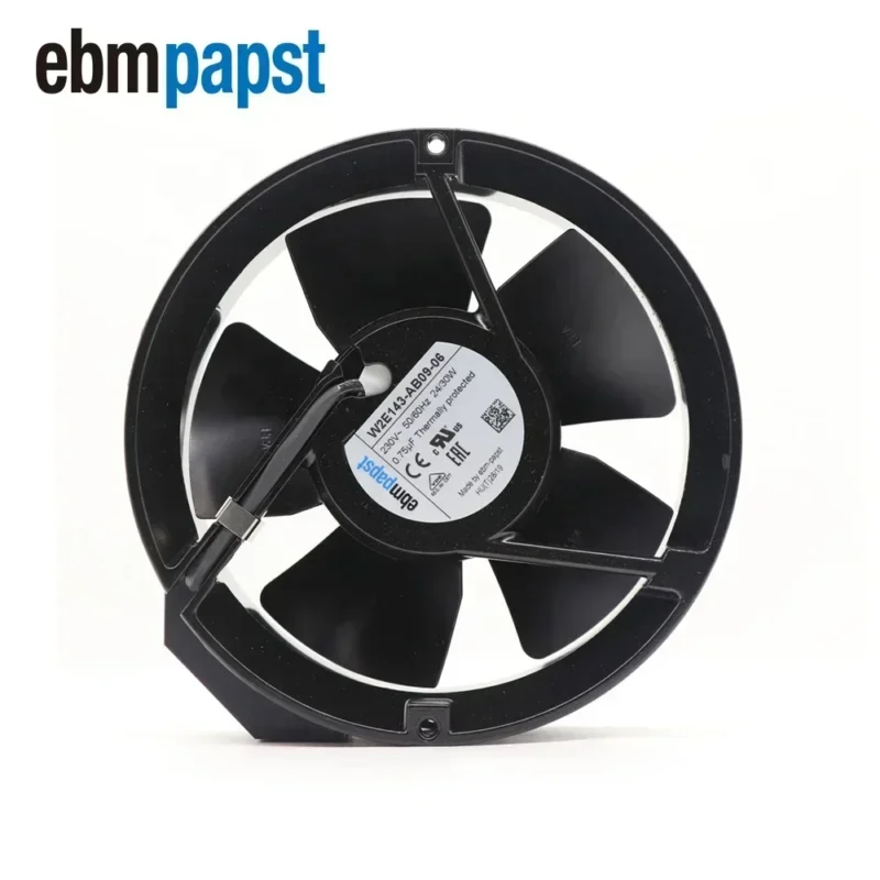 Ebmpapst W2E143-AB09-06 230V AC 24W 30W 172x172x51mm 294CFM 3300RPM Resistant Fan