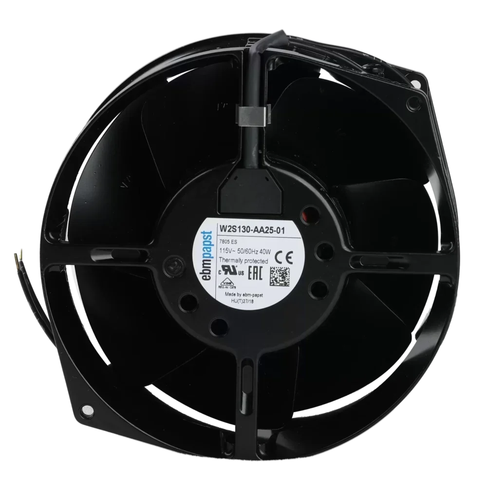 ebmpapst W2S130-AA25-01 AC Axial Compact Stainless Steel Fan with 115V Electric Power Source