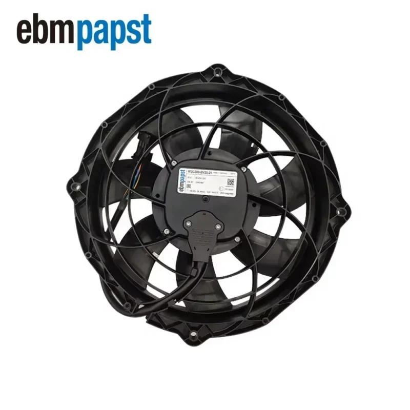ebmpapst W3G300-BV25-21 26V DC 380W 300MM 3940RPM Passenger Car Water Tank Condenser Axial Fan