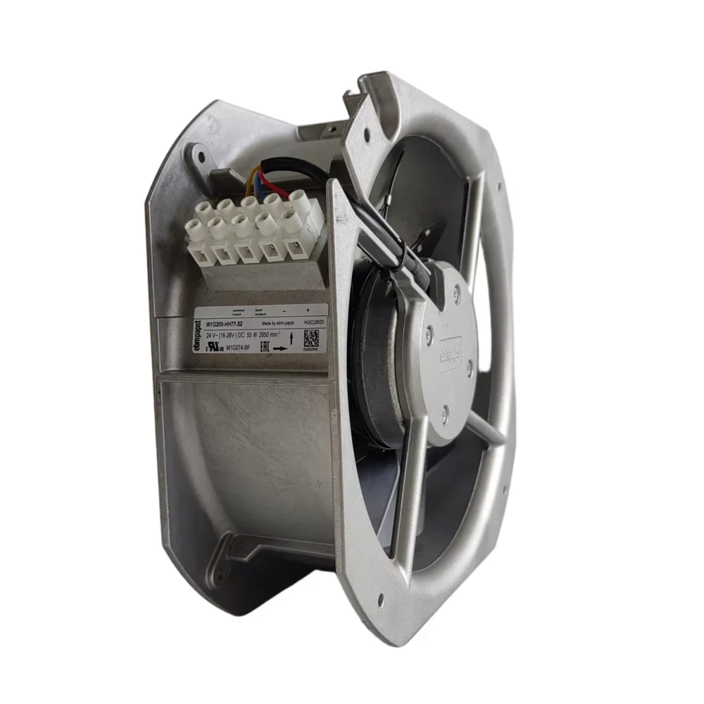 ebmpapst W1G200-HH77-52 EC Axial Fan 200mm 24V 55W 2950RPM 1095m³/h Electric 1095m³/h IP42 Air Ventilation