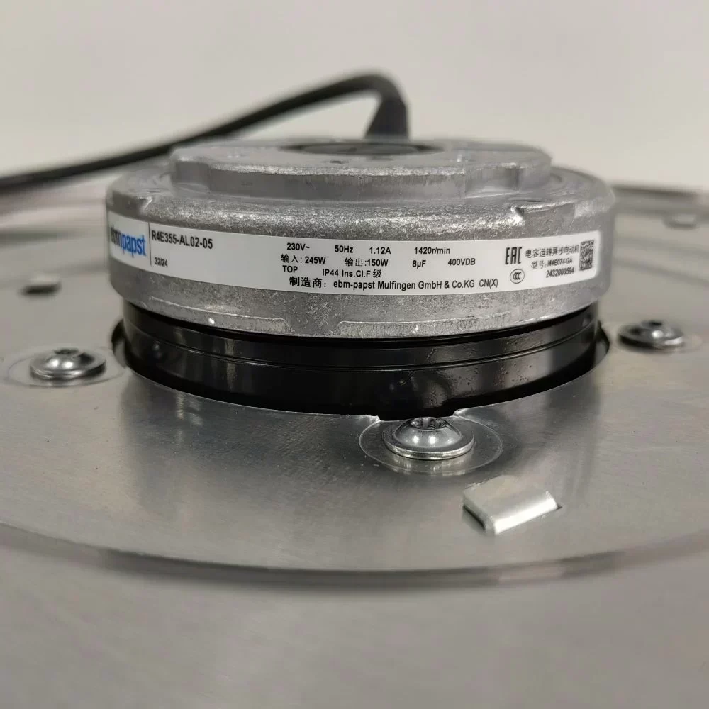 ebmpapst AC Centrifugal Fan R4E355-AL02-05 M4E074-GA 230V 355MM 1420RPM 245W 3165m³/h High Speed Ventilation Fan ebmpapst AC Centrifugal Fan R4E355-AL02-05 M4E074-GA 230V 355MM 1420RPM 245W 3165m³/h High Speed Ventilation Fan