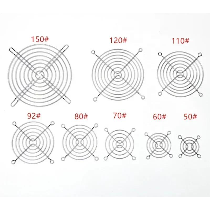 Fan Parts Protection Net Metal Net Cover Fan Filter Axial Fan Grill Ventilation Filter Net Group Axial Fan Net Cover Accessories