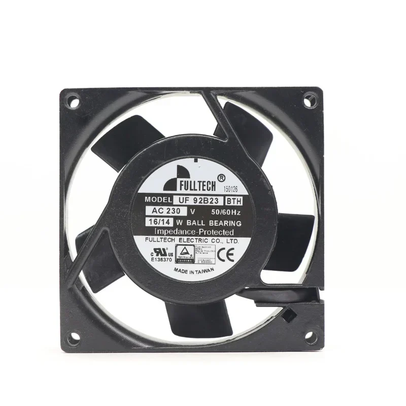 FULLTECH UF-92B23BTH AC 230V 92x92x25mm 16/14W 2500rpm 0.08A Axial Fan